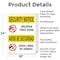 Signmission Weapon Free Zone Bilingual OSHA Security Notice Sign, Aluminum, 18in W x 24in L, 2PK OS-2PACK-SN-A-1824-L-11684 - alternate 4
